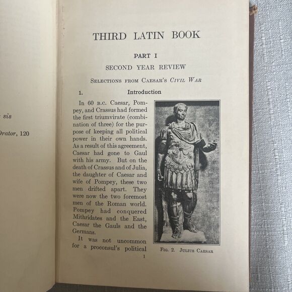 Third Latin Book by Ullman Henry White Hardcover Published 1934 - Picture 11 of 12